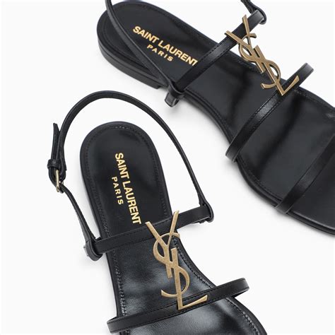 ysl cassandra sandals flat|saint laurent cassandra sandals.